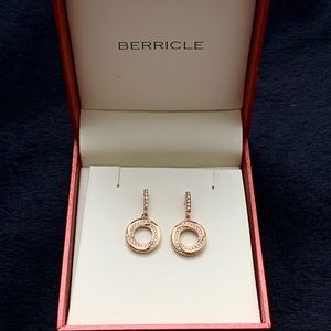 NWT Berricle Rose Gold Plated Earrings